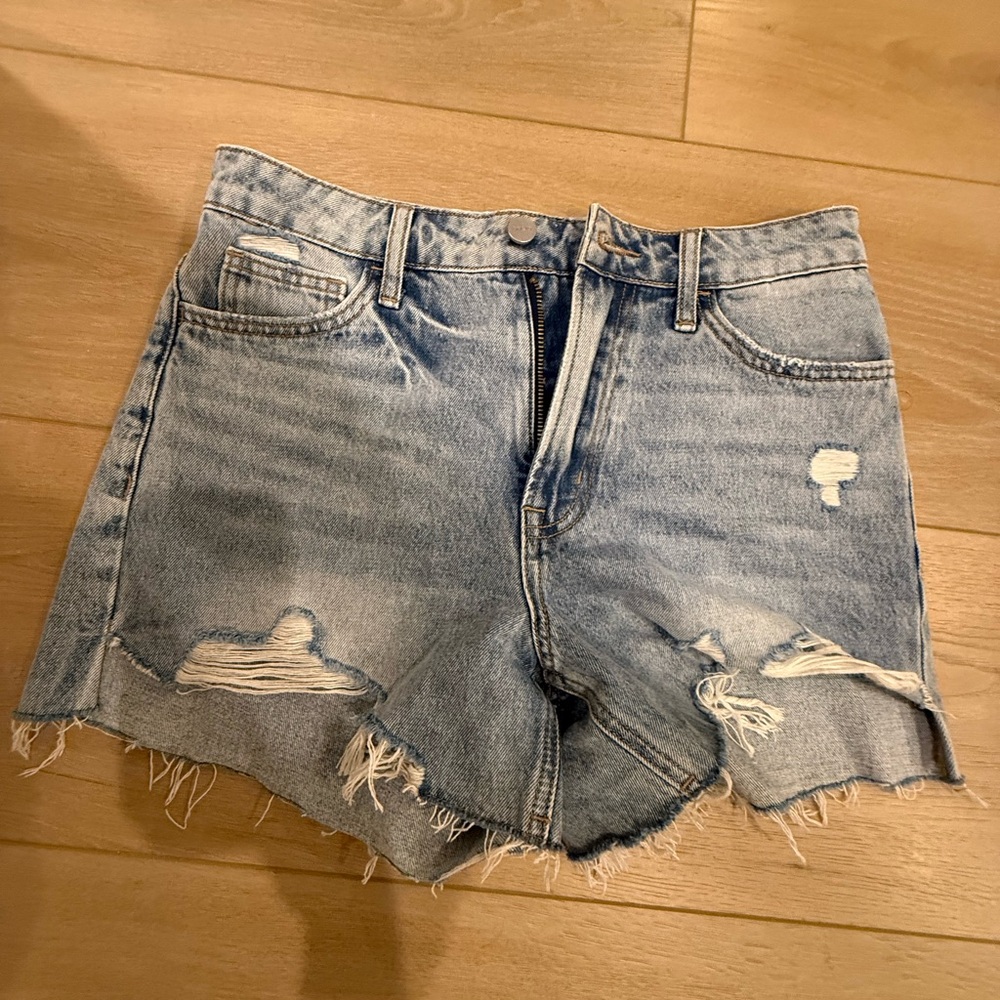 Denim Distressed Women Shorts
